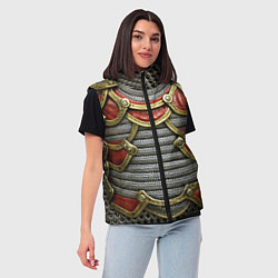 Женский жилет Доспехи броня рыцаря, цвет: 3D-красный — фото 2