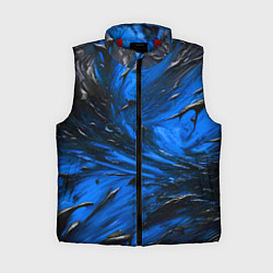 Женский жилет Чёрная и синяя субстанция, цвет: 3D-красный