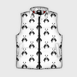 Женский жилет Panda love - pattern, цвет: 3D-красный