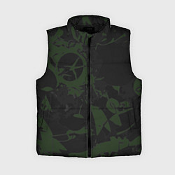Женский жилет Дизайнерский камуфляж, цвет: 3D-черный