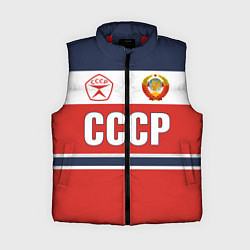 Женский жилет Союз Советских Социалистических Республик - СССР, цвет: 3D-красный