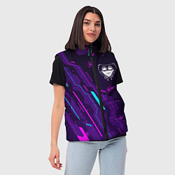 Женский жилет Poppy Playtime neon gaming, цвет: 3D-черный — фото 2
