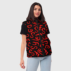 Женский жилет Sally face pattern game, цвет: 3D-черный — фото 2