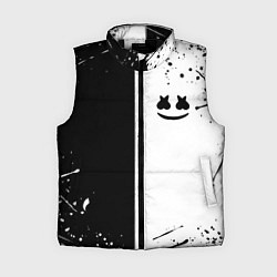Женский жилет Marshmello краски музыка, цвет: 3D-черный