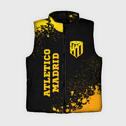Женский жилет Atletico Madrid - gold gradient вертикально