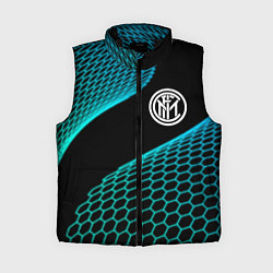 Женский жилет Inter football net, цвет: 3D-черный