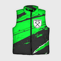 Женский жилет West Ham sport green, цвет: 3D-черный