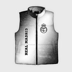Женский жилет Real Madrid sport на светлом фоне вертикально, цвет: 3D-черный