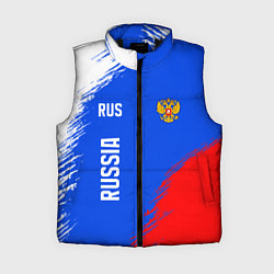 Женский жилет Триколор и герб России