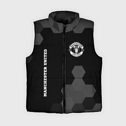 Женский жилет Manchester United sport на темном фоне вертикально