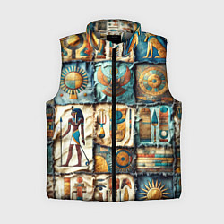 Женский жилет Пэчворк из Египта, цвет: 3D-светло-серый