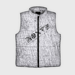 Женский жилет Равнодушие на сером фоне, цвет: 3D-светло-серый