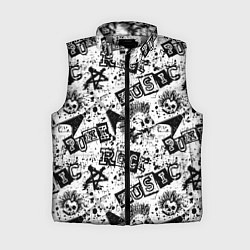 Женский жилет Панк-рок музыка, цвет: 3D-светло-серый
