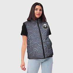 Женский жилет Дикий, цвет: 3D-светло-серый — фото 2
