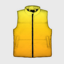 Женский жилет Градиент насыщенный жёлтый