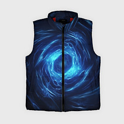 Женский жилет Взрыв синий геометрической абстракции
