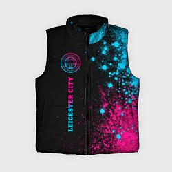 Женский жилет Leicester City - neon gradient по-вертикали