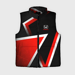 Женский жилет Honda - красные треугольники, цвет: 3D-черный
