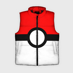 Женский жилет Pokeball texture, цвет: 3D-черный