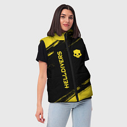 Женский жилет Helldivers: Skull Logo, цвет: 3D-черный — фото 2