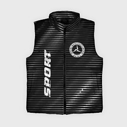 Женский жилет Mercedes sport metal, цвет: 3D-черный