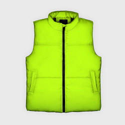 Женский жилет Яркий салатовый с лёгким затемнением