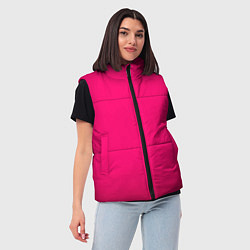 Женский жилет Фуксия мягкий градиент, цвет: 3D-светло-серый — фото 2