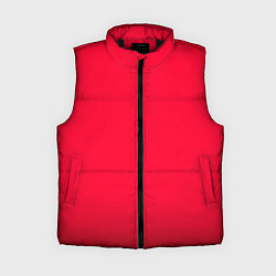 Женский жилет Карминово-красный мягкий градиент с затемнением