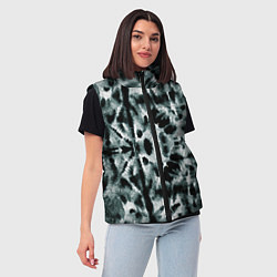 Женский жилет Тай дай зелёный, цвет: 3D-светло-серый — фото 2