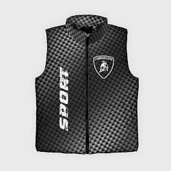 Женский жилет Lamborghini sport carbon, цвет: 3D-черный