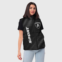 Женский жилет Lamborghini sport metal, цвет: 3D-черный — фото 2