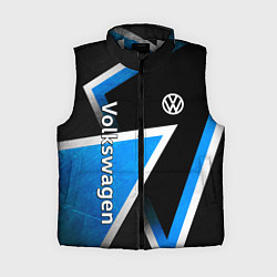 Женский жилет Volkswagen - бело-синий треугольник