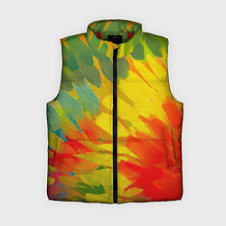 Женский жилет Абстракция цветение акрил