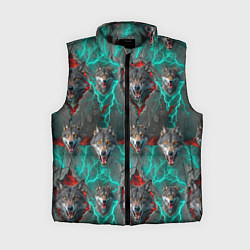 Женский жилет Паттерн из волков эпично