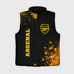Женский жилет Arsenal - gold gradient вертикально