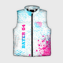 Женский жилет Bayer 04 neon gradient style вертикально, цвет: 3D-черный