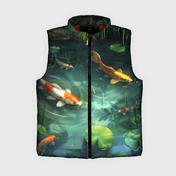 Женский жилет Рыбки Кои плавают в пруду