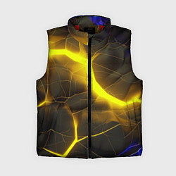 Женский жилет Желтое неоновое свечение, цвет: 3D-красный
