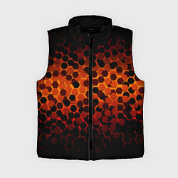 Женский жилет Абстрактный летний узор, цвет: 3D-черный