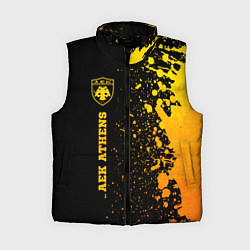 Женский жилет AEK Athens - gold gradient по-вертикали