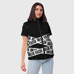 Женский жилет Billie Eilish steel music eng, цвет: 3D-черный — фото 2