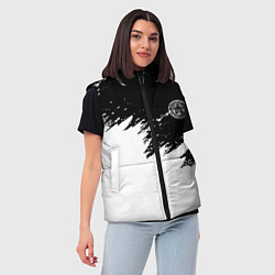 Женский жилет Лестерсити белая краска спорт, цвет: 3D-светло-серый — фото 2