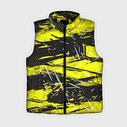 Женский жилет Yellow geometry - спортивный узор