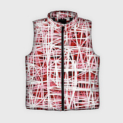 Женский жилет Хаотичный кубический каркас в красном тумане