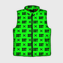 Женский жилет BBT logo green steel, цвет: 3D-красный