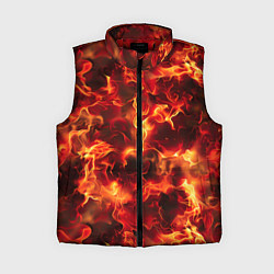 Женский жилет Огненный элементаль, цвет: 3D-красный