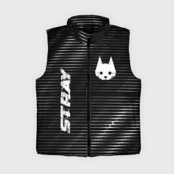 Женский жилет Stray metal game lines, цвет: 3D-черный