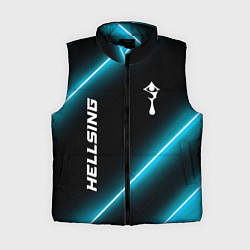 Женский жилет Hellsing неоновые лампы, цвет: 3D-черный