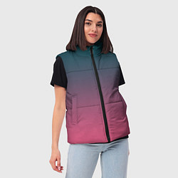 Женский жилет Абстрактный градиент, цвет: 3D-красный — фото 2