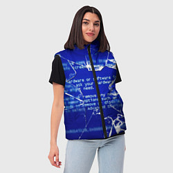 Женский жилет Синий экран смерти виндовс, цвет: 3D-красный — фото 2